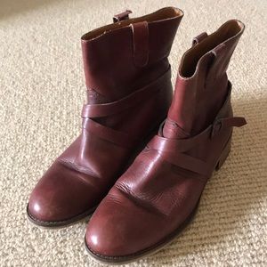 gap leather ankle boots